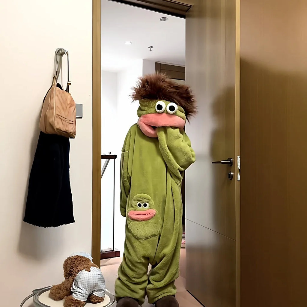 GoooFY Monster Onesie relaxed standing pose